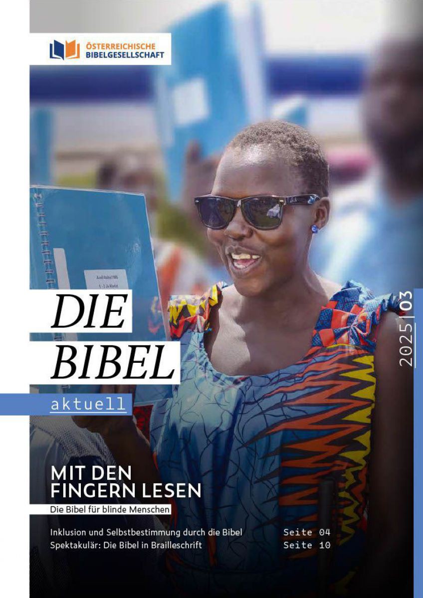 Das Cover der aktuellen Ausgabe des Magazins "die Bibel Aktuell"