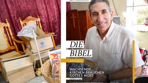 Das Cover der aktuellen Ausgabe des Magazins "die Bibel aktuell"